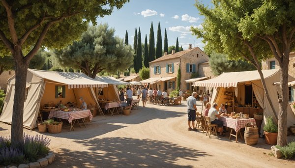 Les campings du Sud de la France en été
