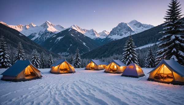 Le camping sous la neige : une expérience hivernale en savoie